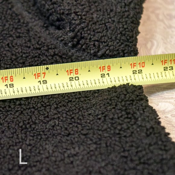 1 Madison Ladies' Fuzzy Jacket Black - Picture 9 of 9